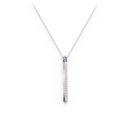 Triangle Bar Pendant with Accents