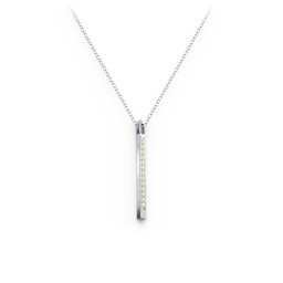 Triangle Bar Pendant with Accents