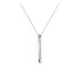 Triangle Bar Pendant with Accents