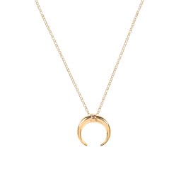 Wrapped Horn Pendant in 9K Solid Yellow Gold