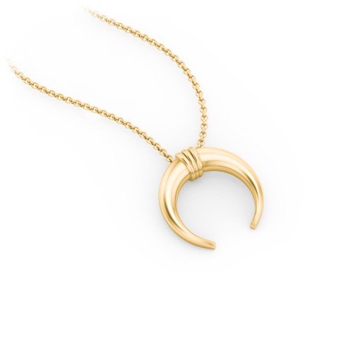 Wrapped Horn Pendant – 9kt Yellow Gold