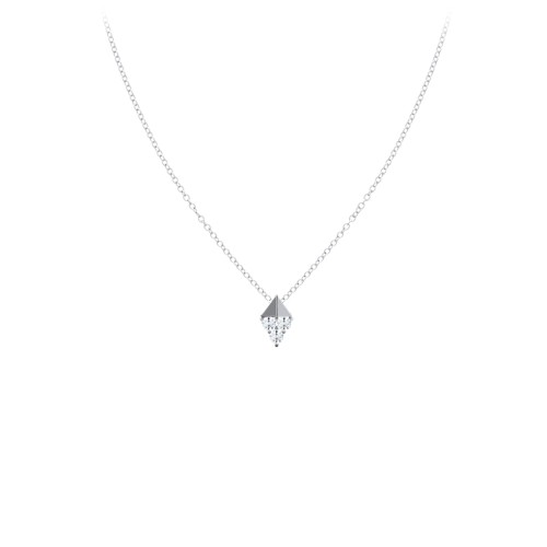 Diamond Shape Pendant with Gemstones