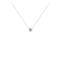 Solitaire 2mm Round Gemstone Pendant