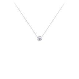 Solitaire 2mm Round Gemstone Pendant
