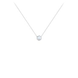 Solitaire 2mm Round Gemstone Pendant