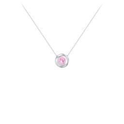 Solitaire 4mm Round Gemstone Pendant