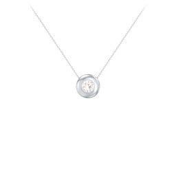 Solitaire 5mm Round Gemstone Pendant