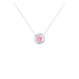 Solitaire 5mm Round Gemstone Pendant