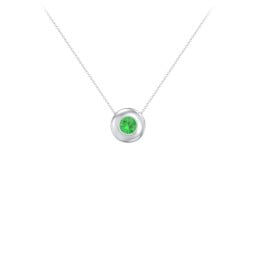 Solitaire 5mm Round Gemstone Pendant