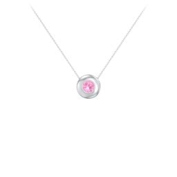 Solitaire 5mm Round Gemstone Pendant