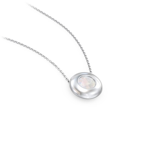 Solitaire 5mm Round Gemstone Pendant