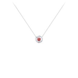 Solitaire 3mm Round Gemstone Pendant