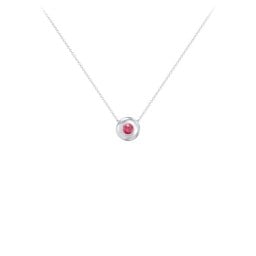 Solitaire 3mm Round Gemstone Pendant