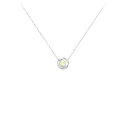 Solitaire 3mm Round Gemstone Pendant