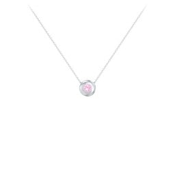 Solitaire 3mm Round Gemstone Pendant