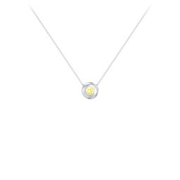 Solitaire 3mm Round Gemstone Pendant