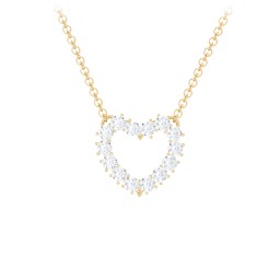 Dual Birthstone Heart Pendant