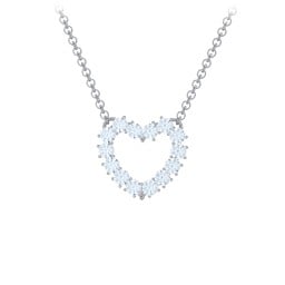 Dual Birthstone Heart Pendant