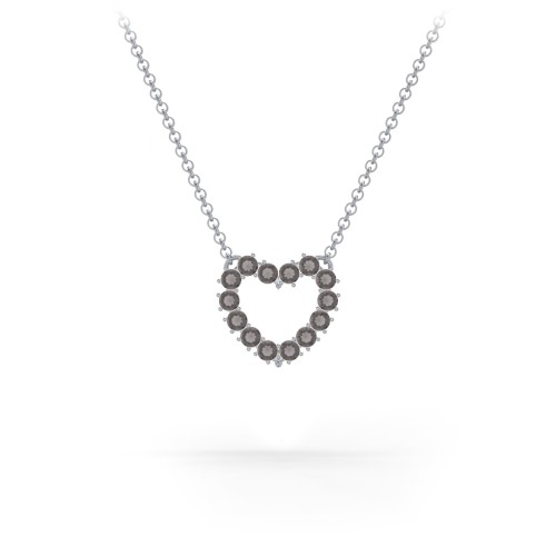 Dual Birthstone Heart Pendant