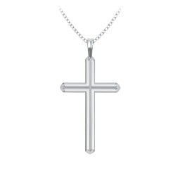 Cross Pendant with Heart Bars