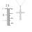 Engravable Cross Pendant with Dove Symbol – 9kt Yellow Gold