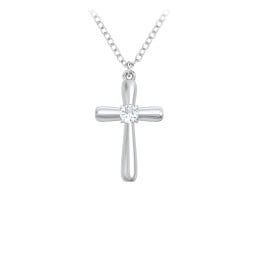 Mini Cross with Birthstone