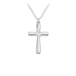 Mini Cross with Birthstone
