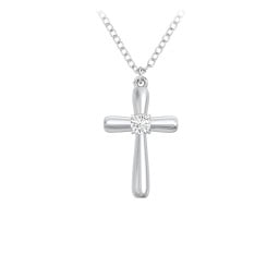 Mini Cross with Birthstone