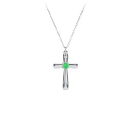 Mini Cross with Birthstone
