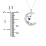 Moon and Constellation Gemstone Pendant – Sterling Silver with Citrine, Cubic Zirconia, and Aquamarine