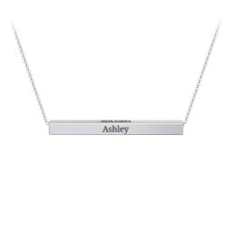Horizontal 3D Bar Necklace