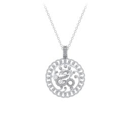 Year of the Dragon Chinese Zodiac Medallion Necklace