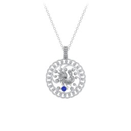 Year of the Rooster Chinese Zodiac Medallion Necklace