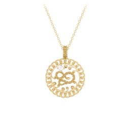 Year of the Snake Chinese Zodiac Medallion Necklace