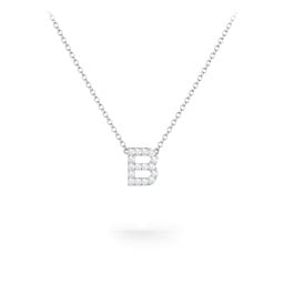 Pavé B Initial Necklace