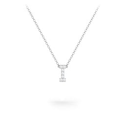 Pavé I Initial Necklace