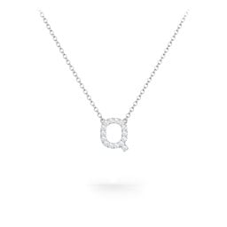 Pavé Q Initial Necklace