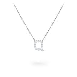 Pavé Q Initial Necklace