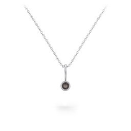 Bezel Set Birthstone Necklace