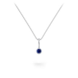 Bezel Set Birthstone Necklace
