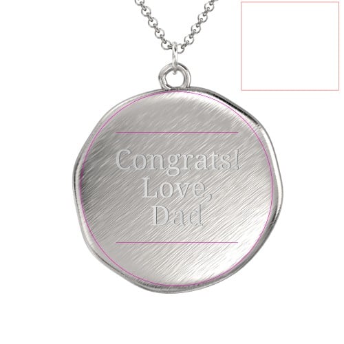 Initial Medallion Necklace - E