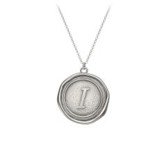 Initial Medallion Necklace - I