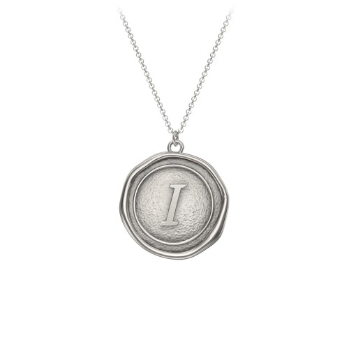Initial Medallion Necklace - I