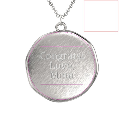 Initial Medallion Necklace - L