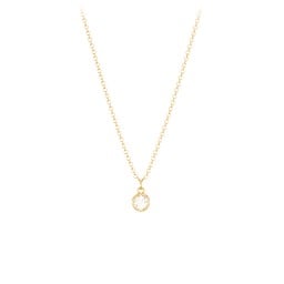 Bezel Set Multi-Birthstone Drop Necklace