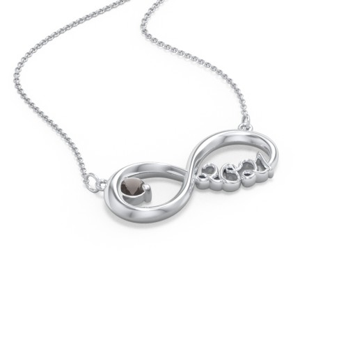 2021 Graduation Infinity Pendant With Gemstone