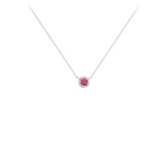 Bezel Set 3mm Gemstone Pendant