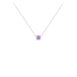 Bezel Set 3mm Gemstone Pendant