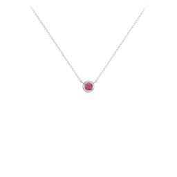 Bezel Set 3mm Gemstone Pendant