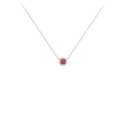 Bezel Set 3mm Gemstone Pendant